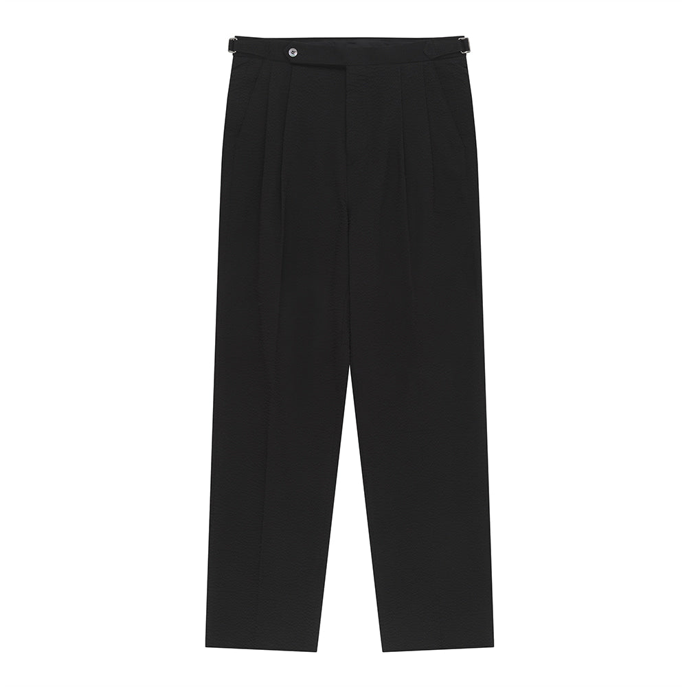 Essential Seersucker Adjust 2 Pleated Relaxed Chino
