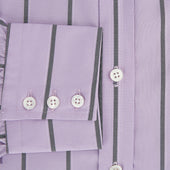 Lilac Track Stripe Mayfair Shirt