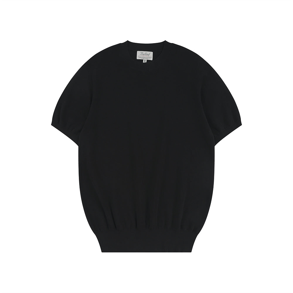Essential Hard Twist Cotton Short Sleeve Knit