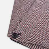 Herringbone Silk And Linen Neck Warmer