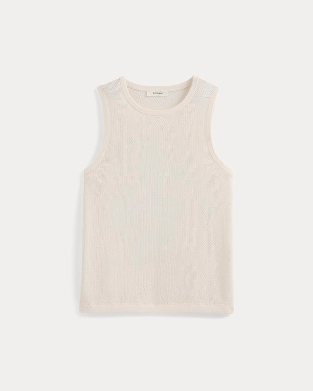 Textured Knit Tank | Bone