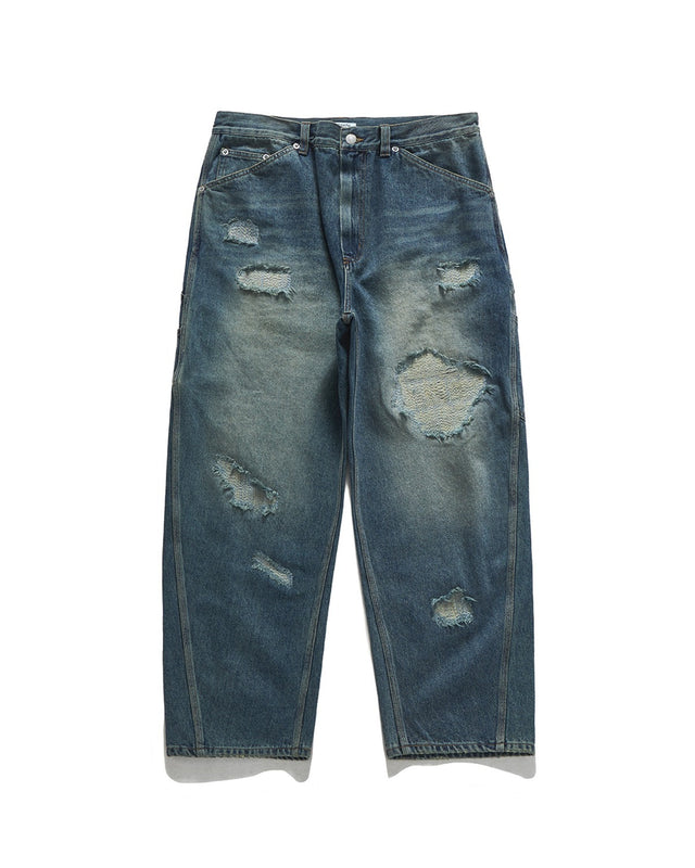 DAMAGED CARPENTER PANTS / VINTAGE INDIGO