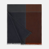 And Navy Cashmere Scarf