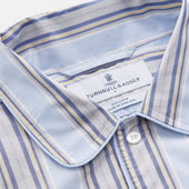 Pale And Yellow Multi Stripe Cotton Sussex Nightshirt