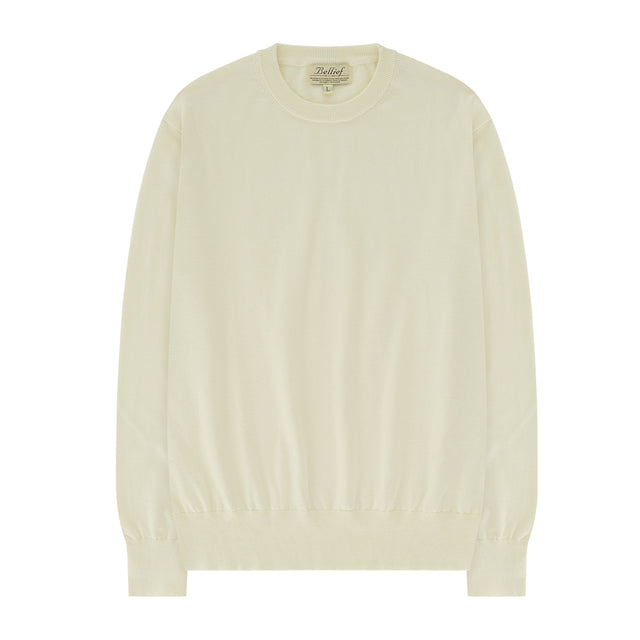 Essential Crew Neck Knit (Ecru)