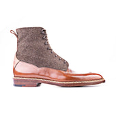 High Cut Derby Boot With Loden Shaft