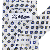 Shibumi Flower Printed Linen Tie Hand Rolled