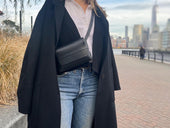 No. 603 Leather Crossbody & Belt Pouch, Dark Brown