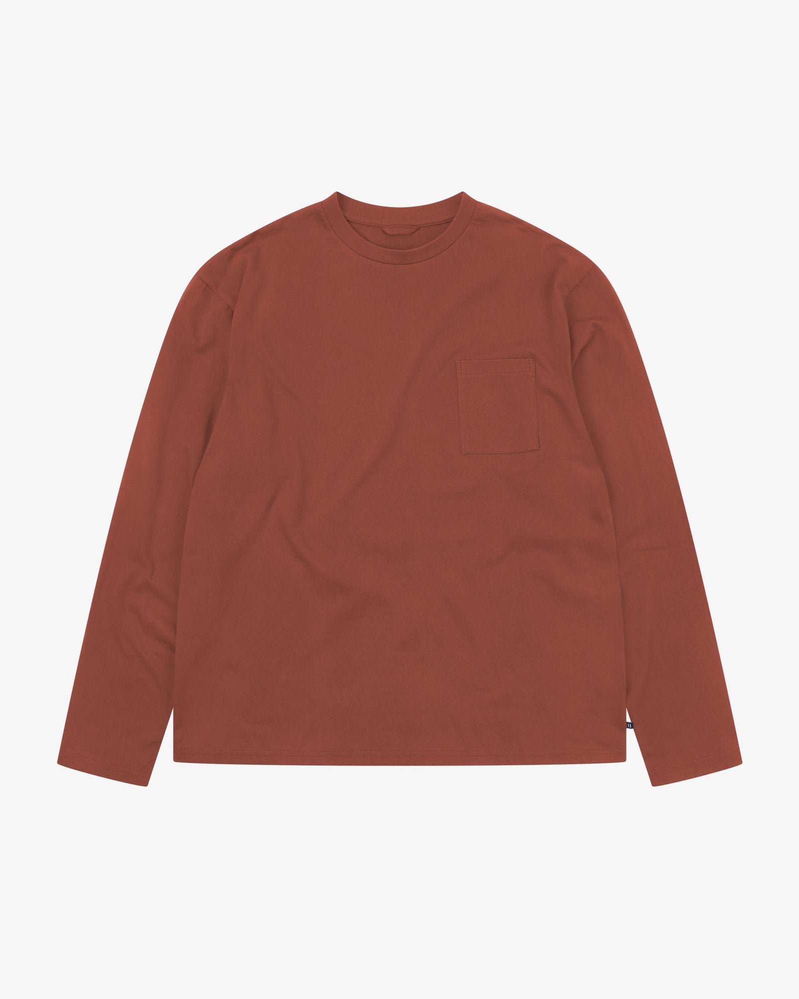 7010 Essential long sleeve t-shirt - chestnut