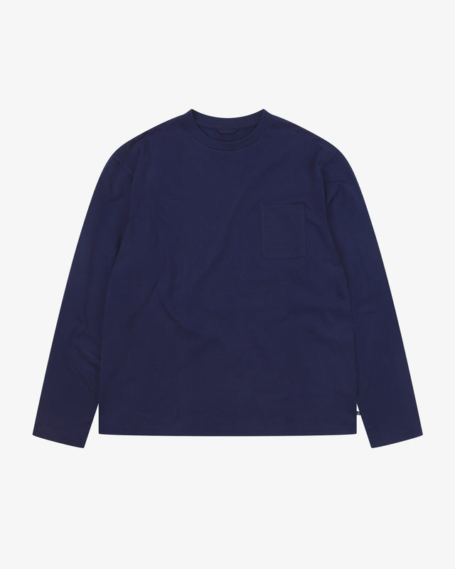 7010 Essential long sleeve t-shirt - deep indigo