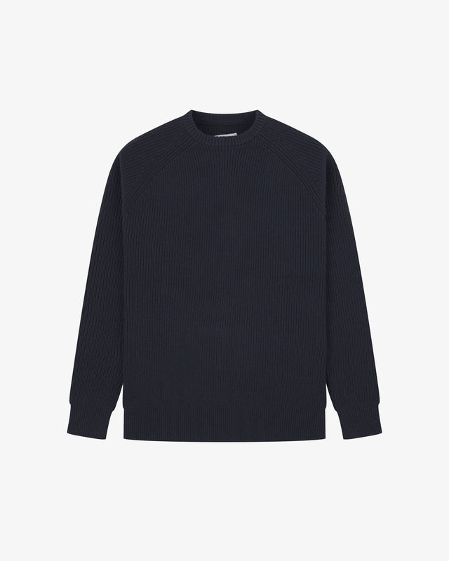 7013 Crew knit jumper - midnight blue