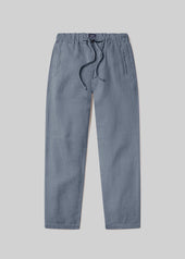 Drawstring Deck Linen Pant in Stone Blue