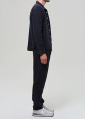Drawstring Deck Linen Pant in Navy