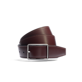 Iéna Belt[Burgundy boxcalf and navy blue boxcalf]