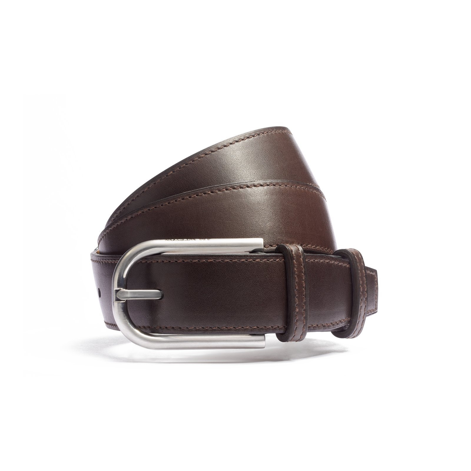 Golf Belt[Coffee soft calf leather & gold calf leather lining]