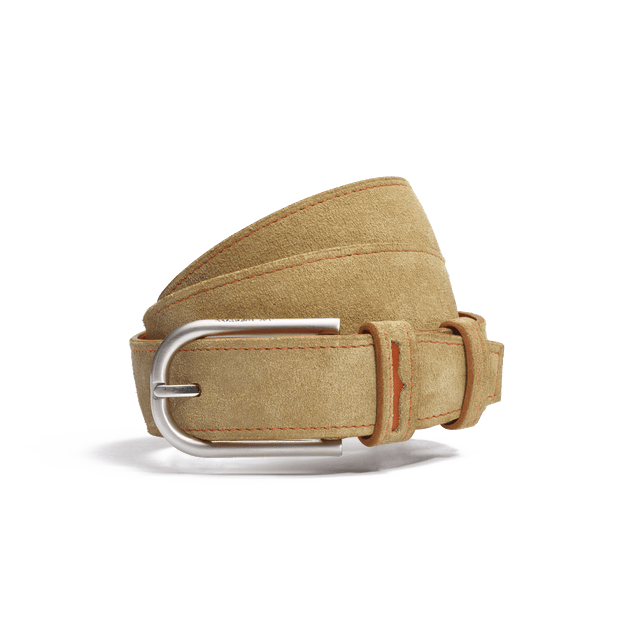 Roland-Garros Golf Belt [Sand suede calfskin]