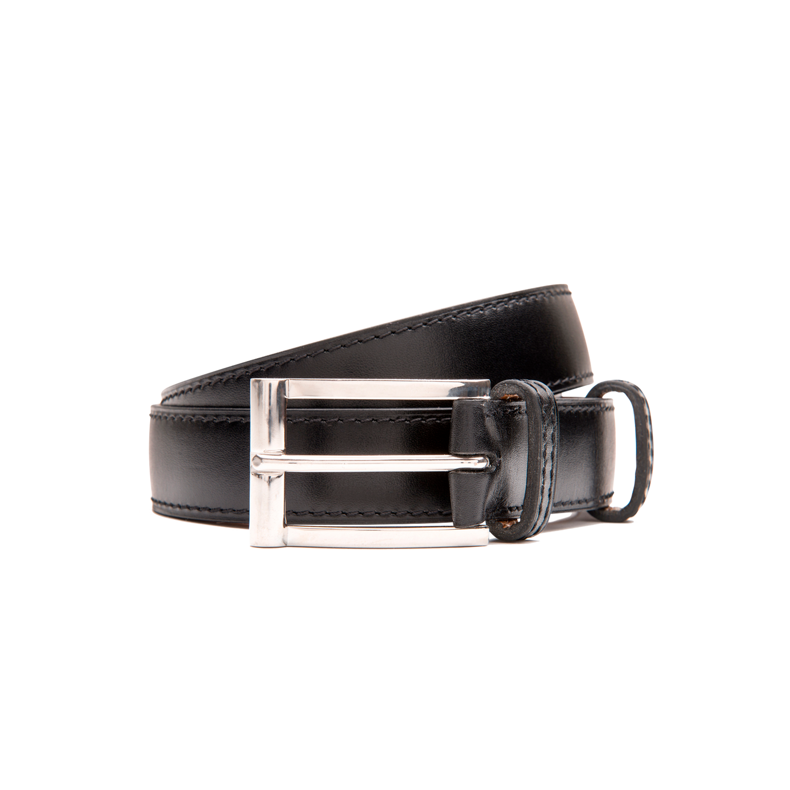 Demi-Jonc Belt[Black boxcalf]