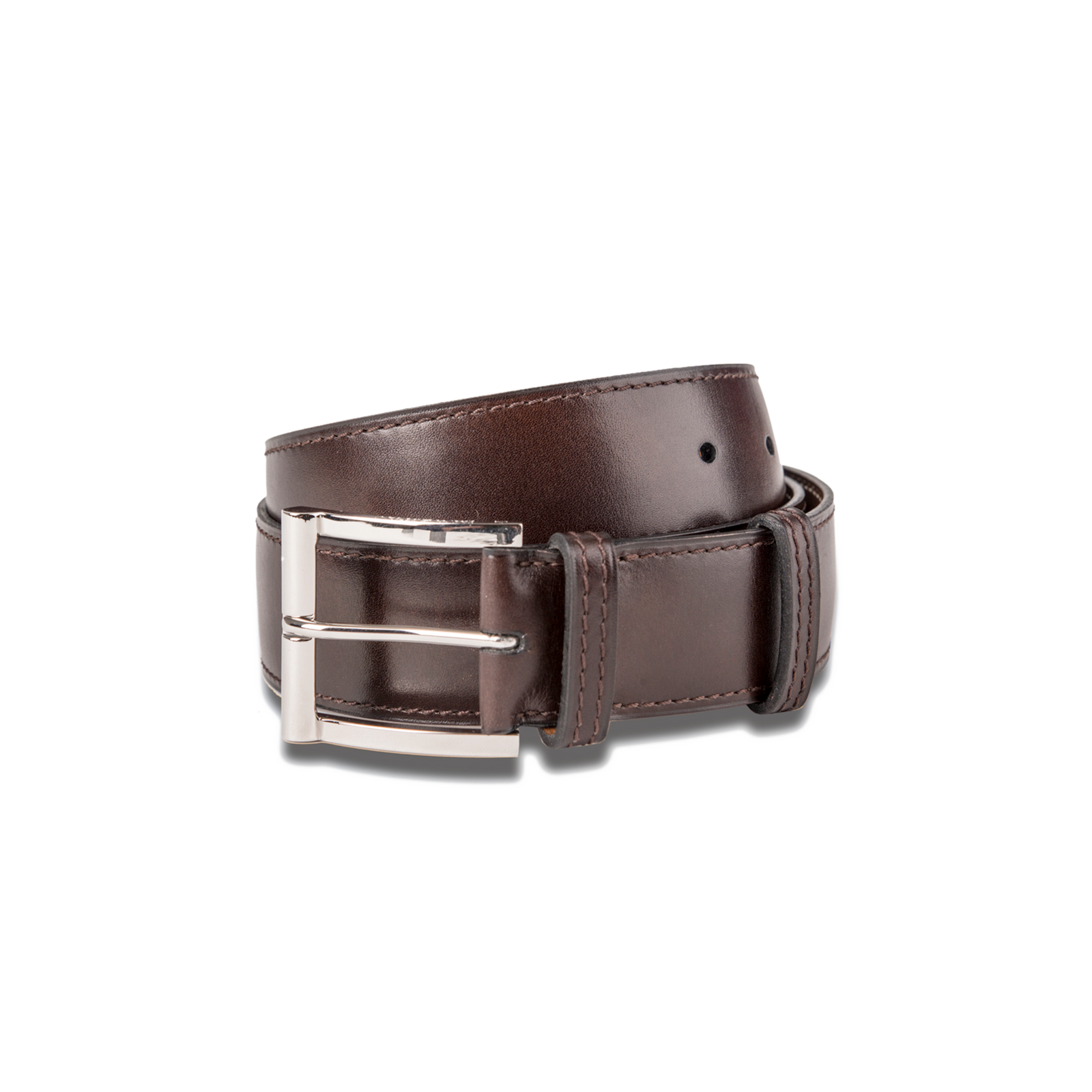 Demi-Jonc Belt[Dark brown patina finish calfskin]