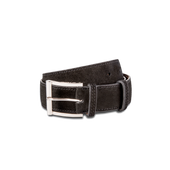 Demi-Jonc Belt[Black suede calfskin]