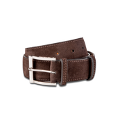 Demi-Jonc Belt[Brown suede calfskin]