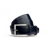 Demi-Jonc Belt[Ocean blue boxcalf]