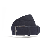 Signature Belt [Navy suede calfskin]