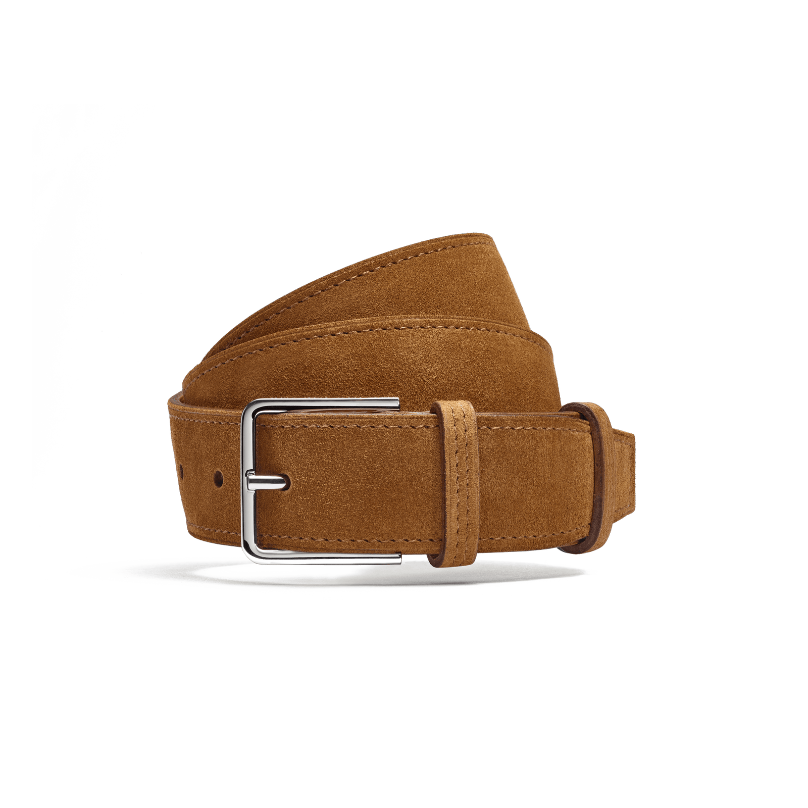 Signature Belt [Beachnut suede calfskin]