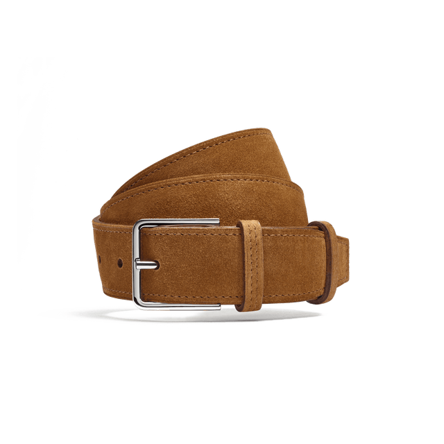 Signature Belt [Beachnut suede calfskin]