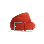Signature Belt [Orange suede calfskin]
