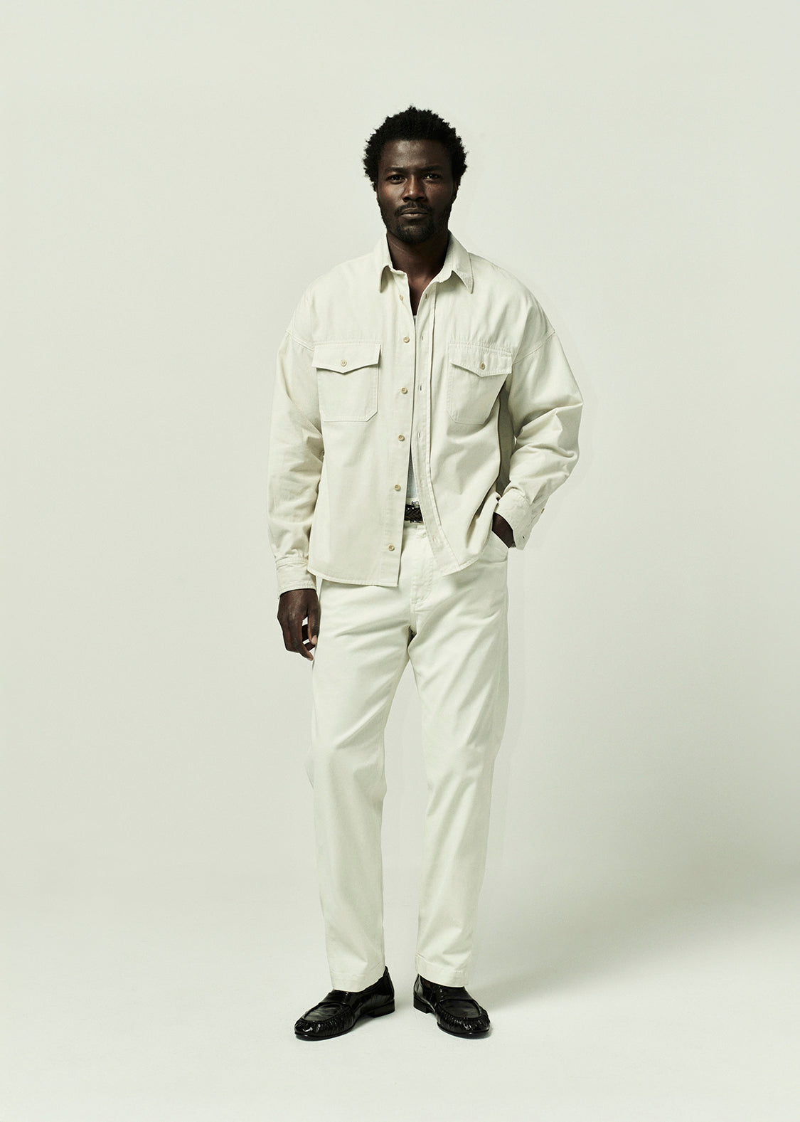 Carpenter Trouser Cashmere Touch in Plaster