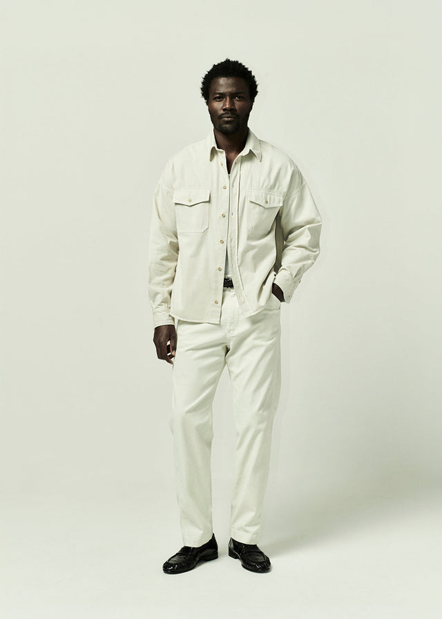 Carpenter Trouser Cashmere Touch in Plaster