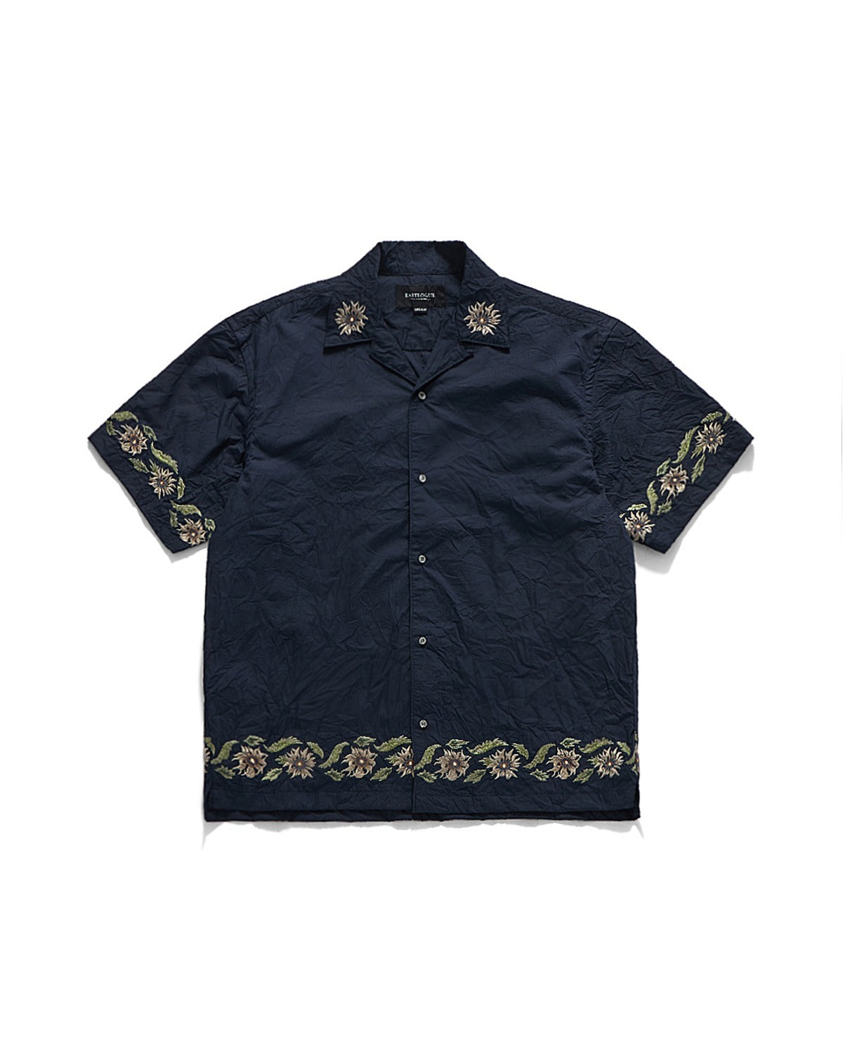 Breezy Embroidered Half Shirts Crease