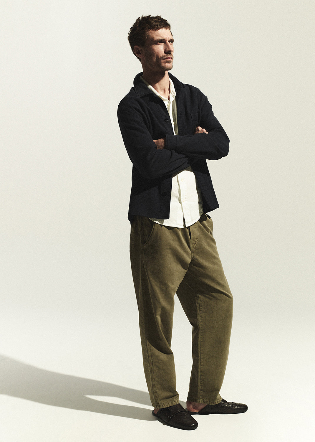 Relaxed Pull On Pant in Bezal