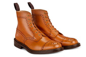 7046 Men S Derby Toecap Brogue Boot Gold Mc