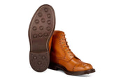 7046 Men S Derby Toecap Brogue Boot Gold Mc