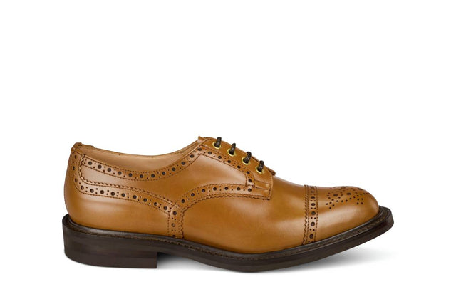7047 - Men's Derby ToeCap Brogue - Chestnut Windsor Bonaudo