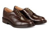 7047 - Men's Derby ToeCap Brogue - Dark Brown Windsor Bonaudo