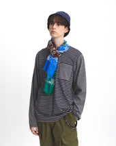Silk Scarf Green Brown Blue