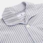 Pale Multi Stripe Cotton Quin Pyjamas