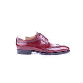 Three Eyelet Swan Neck Derby In Calf Leather