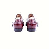Three Eyelet Swan Neck Derby In Calf Leather