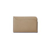 Double You Card Holder [Beige fulled calfskin]