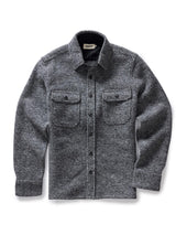 The Connor Overshirt In Heather Ash Boucle