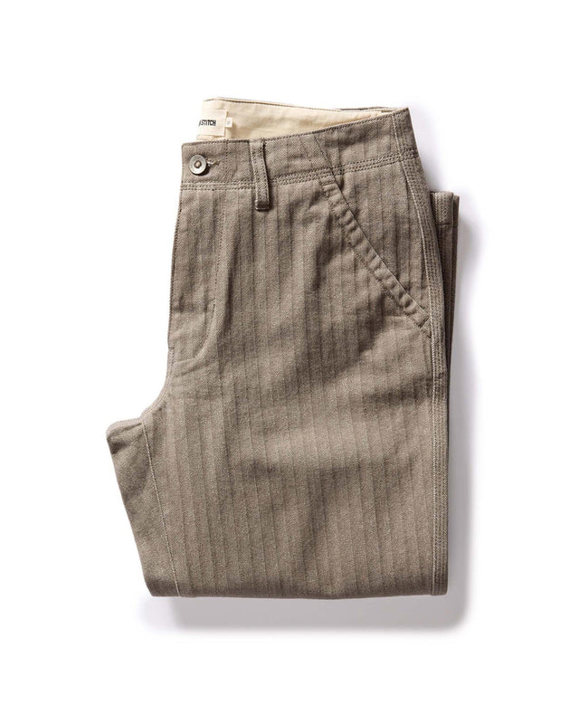 The Morse Pant In Smoked Herringbone