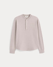 Vintage Rib Henley | Heathered Oatmeal