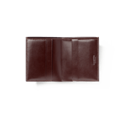 Double you 4 CC Wallet[Dark brown calfskin & light brown boxcalf]