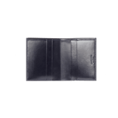 Double you 4 CC Wallet[Black soft calfskin & navy blue boxcalf]