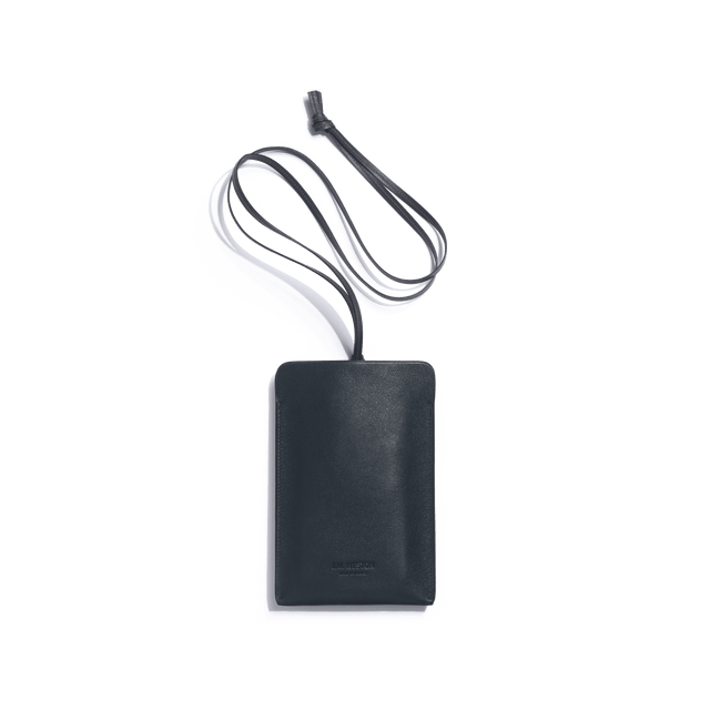 Double You Phone Holder [Navy fulled calfskin]