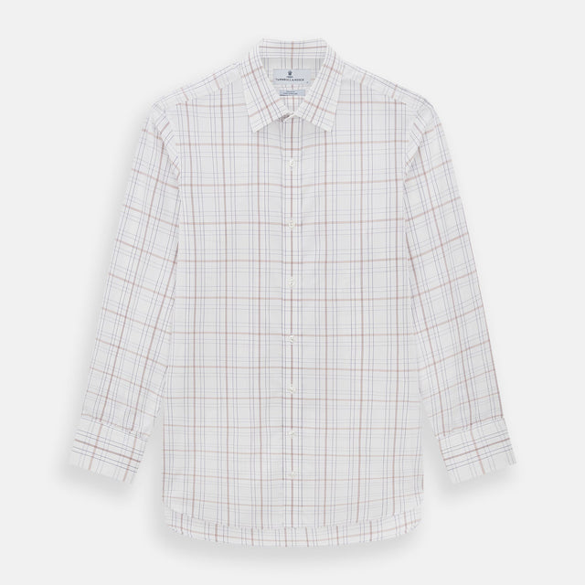 Purple and Rose Multi Check Mayfair Shirt