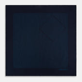 And Blue Stripe Silk Pocket Square